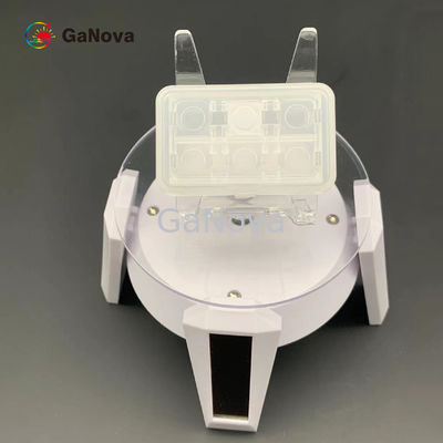 10*10.5mm2 C-Face Fe-Doped SI-Type Standing Free-Standing GaN Single Crystal Substrate عيب كبير كثافة 0cm−2 TTV ≤ 10 μm مقاومة 106 Ω·Cm أجهزة الراديو الراديوي