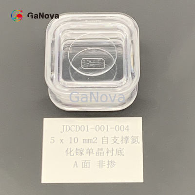 TTV ≤ 10μm A-Face Un-Doped N-Type Free-Standing GaN Single Crystal Substrate مقاومة 0.1 Ω · cm جهاز الطاقة / الليزر W