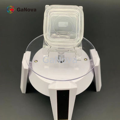 كثافة العيب الكلي 0cm-2 غير مرفوعة النوع SI المستقرة GaN الرواسب البلورية الوحيدة لأجهزة RF 5 * 10mm2 وجه M