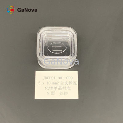 كثافة العيب الكلي 0cm-2 غير مرفوعة النوع SI المستقرة GaN الرواسب البلورية الوحيدة لأجهزة RF 5 * 10mm2 وجه M