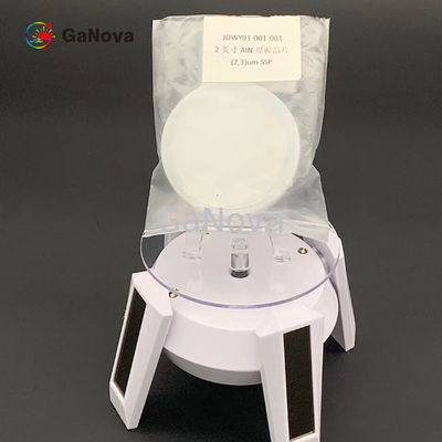 2 بوصة شبه عازلة AIN Sapphire مفردة كريستال رقاقة C طائرة