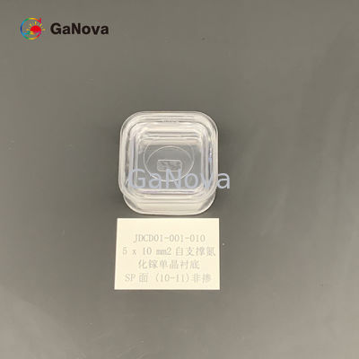 5*10mm2 SP-Face 10-11 غير معتدل النوع N-Standing GaN Single Crystal Substrate 0.1 Ω·cm المقاومة لجهاز الطاقة