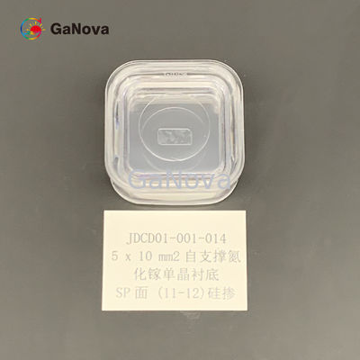 SP-Face 11-12 غير مُعديل النوع N-Standing GaN Single Crystal Substrate مقاومة 0.05 Ω·cm كثافة العيب الكلي 0cm−2